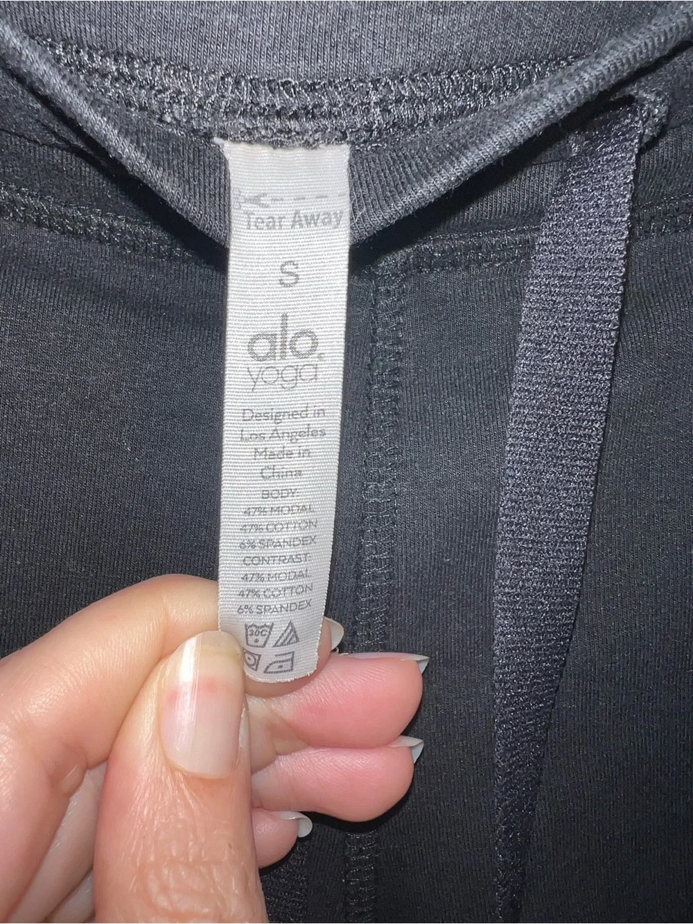 ALO Yoga Blac Urban Moto-Style Joggers size S